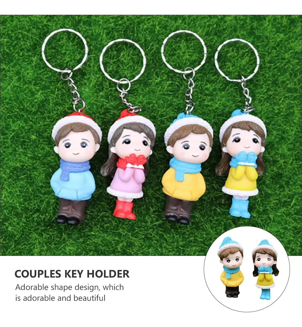 Couple Keychains - Blue&Pink (2 pcs)