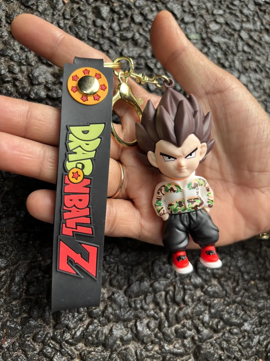 Dragon Ball Z Standing White and Black Goku Keychain