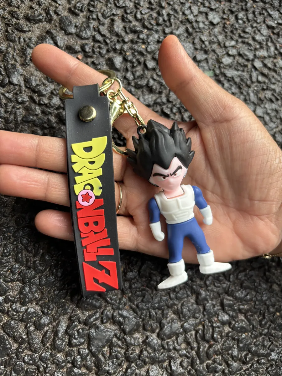 Dragon Ball Z Standing White and Blue Vegeta Keychain