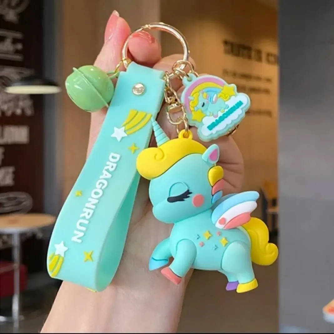 Green Unicorn Keychain