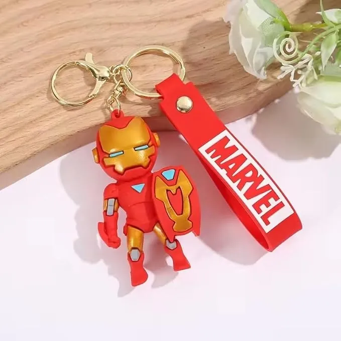 Red and Gold Ironman Keychain