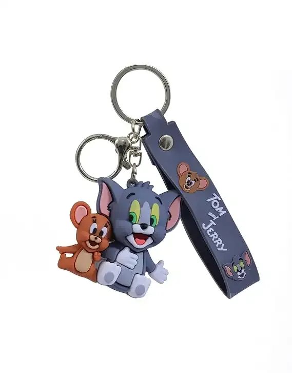 Sitting Tom and Jerry Keychain