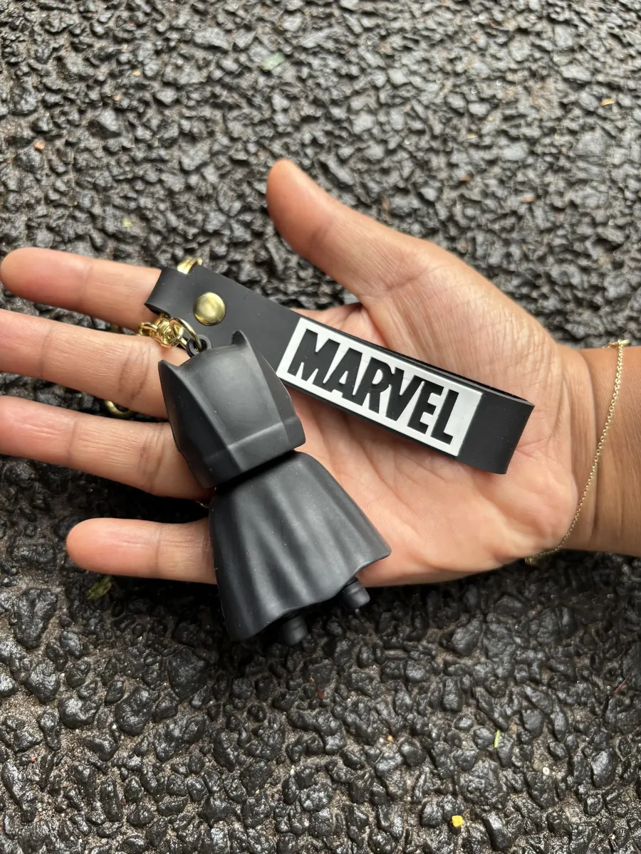 Wide Eyed Batman Keychain