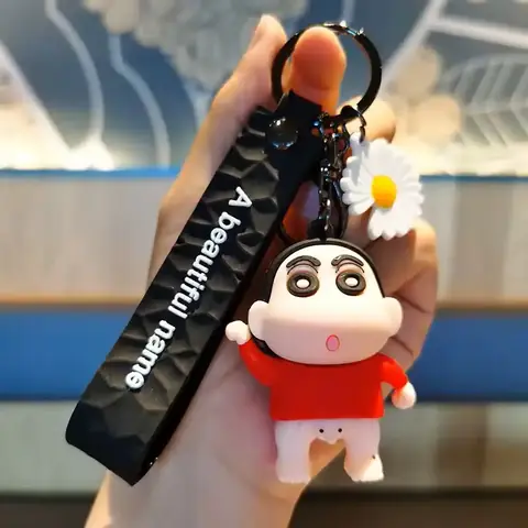 Shinchan - Standing Red Dress Keychain